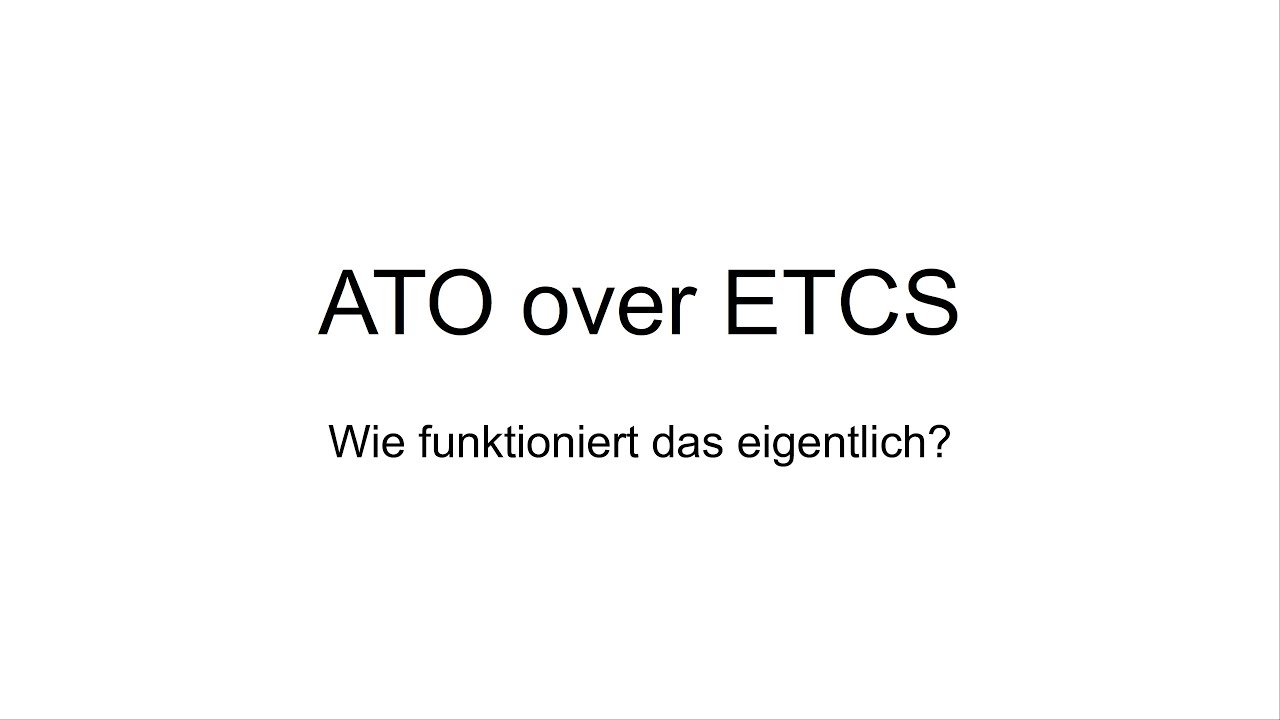 ATO over ETCS: Grundüberblick
