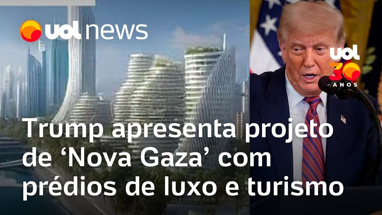 Trump apresenta projeto de 'Nova Gaza' com prédios de luxo durante o lançamento do Conselho de paz