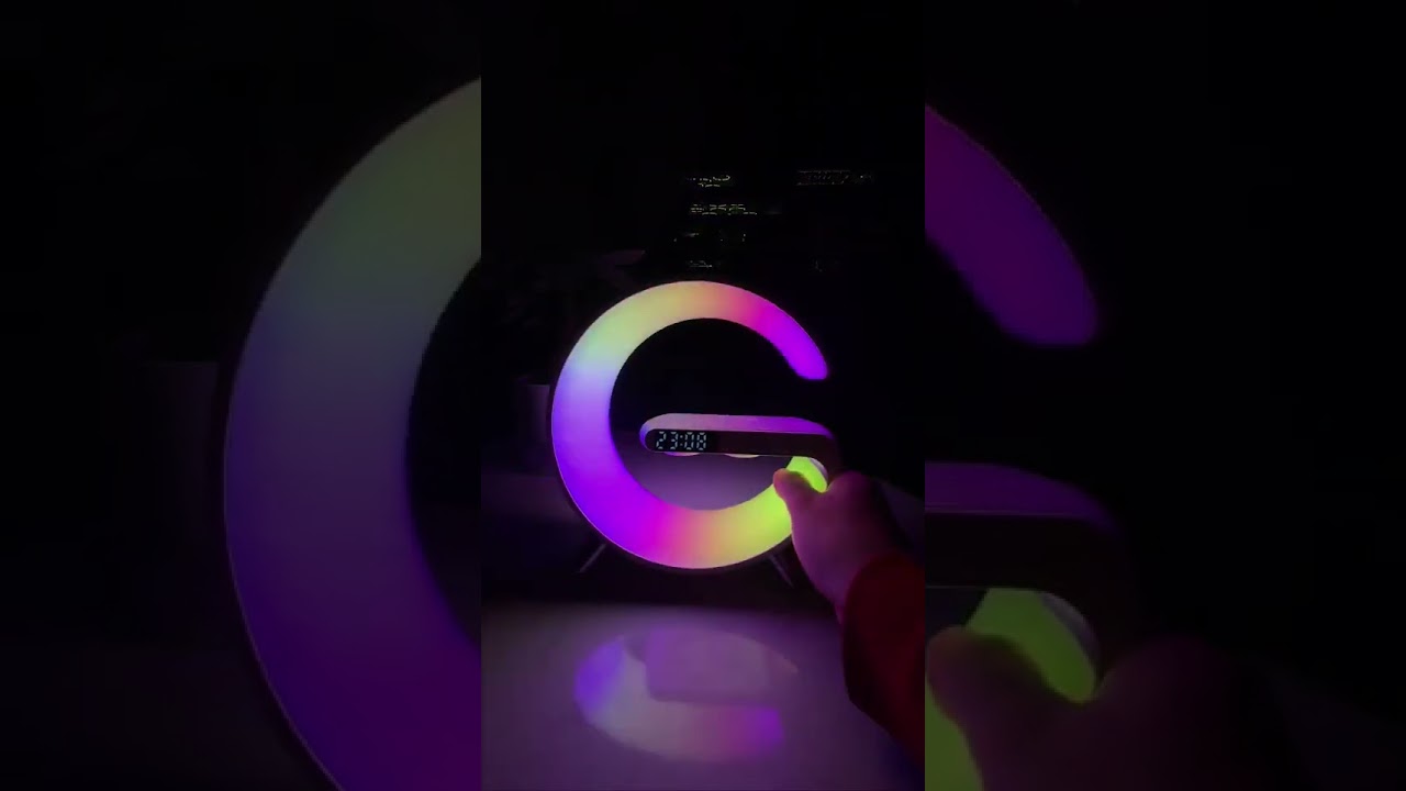 'Digi-Lamp' 🪩 LED Light + Wireless Charger🔌 + SPEAKERS 🔊