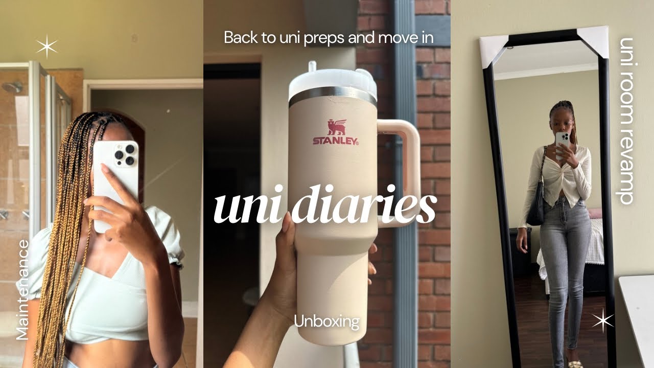 Uni move-in vlog UJ Student| little bit of maintenance+ room revamp + unboxing my Stanley|SAYouTuber