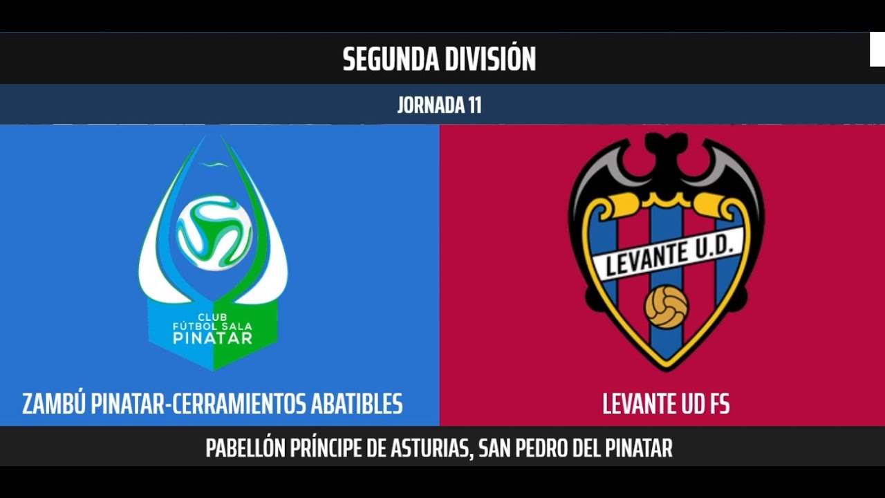 Segunda División - Jornada 11: ZAMBÚ PINATAR CERRAMIENTOS ABATIBLES 3-5 LEVANTE UD FS