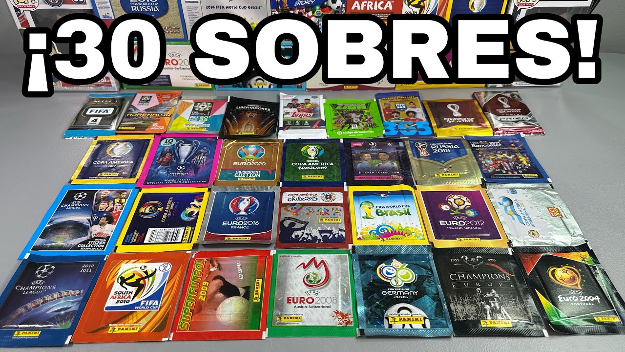 ¡ABRIENDO 30 SOBRES DE DIFERENTES COLECCIONES!