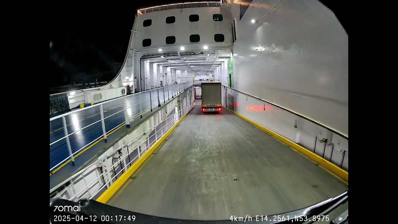TT-Line zjazd z 7dmego pokładu promu 