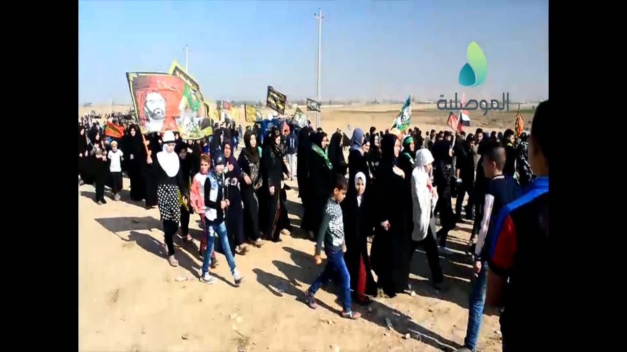أهالي سهل نينوى يحيون مراسم الأربعين للإمام الحسين (ع) في مقام الإمام العباس والرضى ببعشيقة