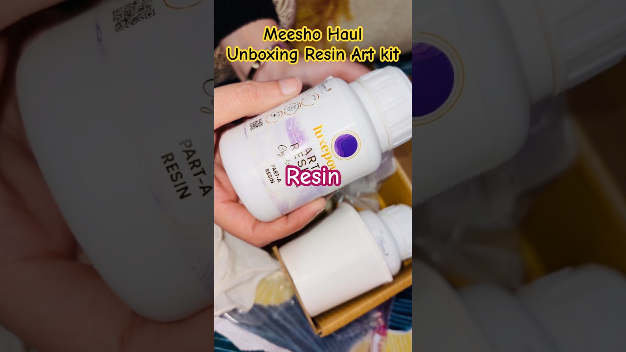 Meesho unboxing Affordable ₹200 only-Resin Art Kit🌸💕🥰