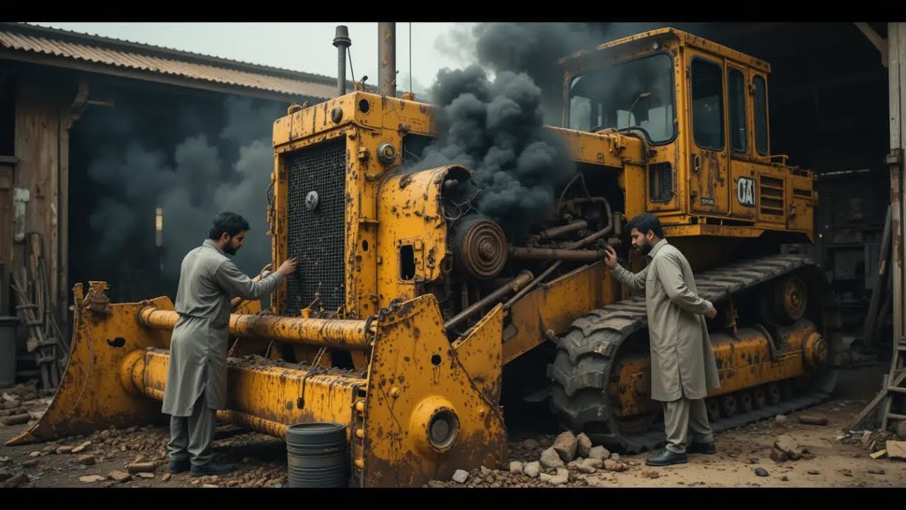Bulldozer engine breaks down due to overheating | Full restoration video