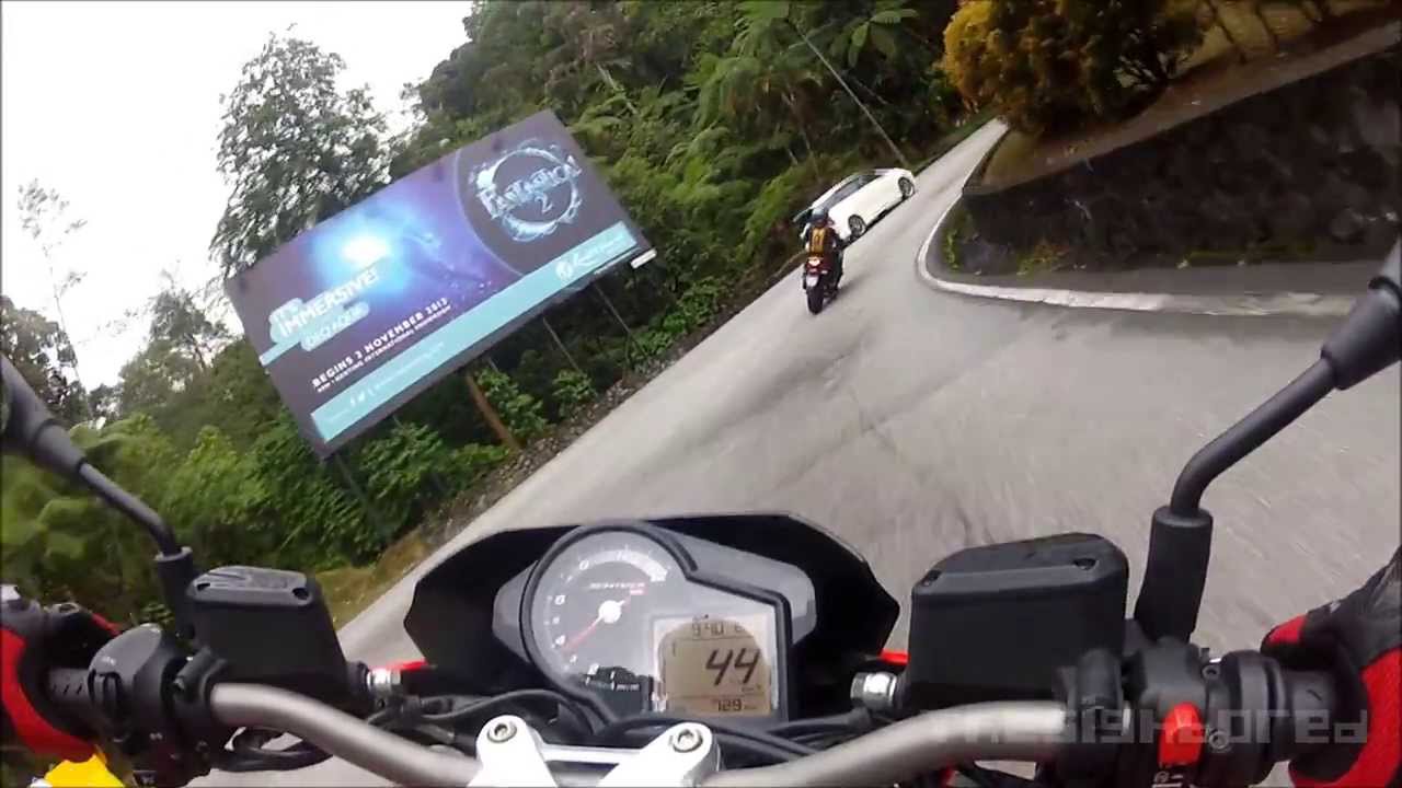 Aprilia Shiver Genting Highlands break-in ride