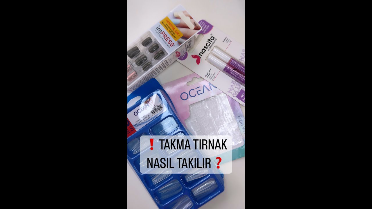 Takma tırnak takıyoruz 🥰 #takmatırnak #proteztırnak #nails