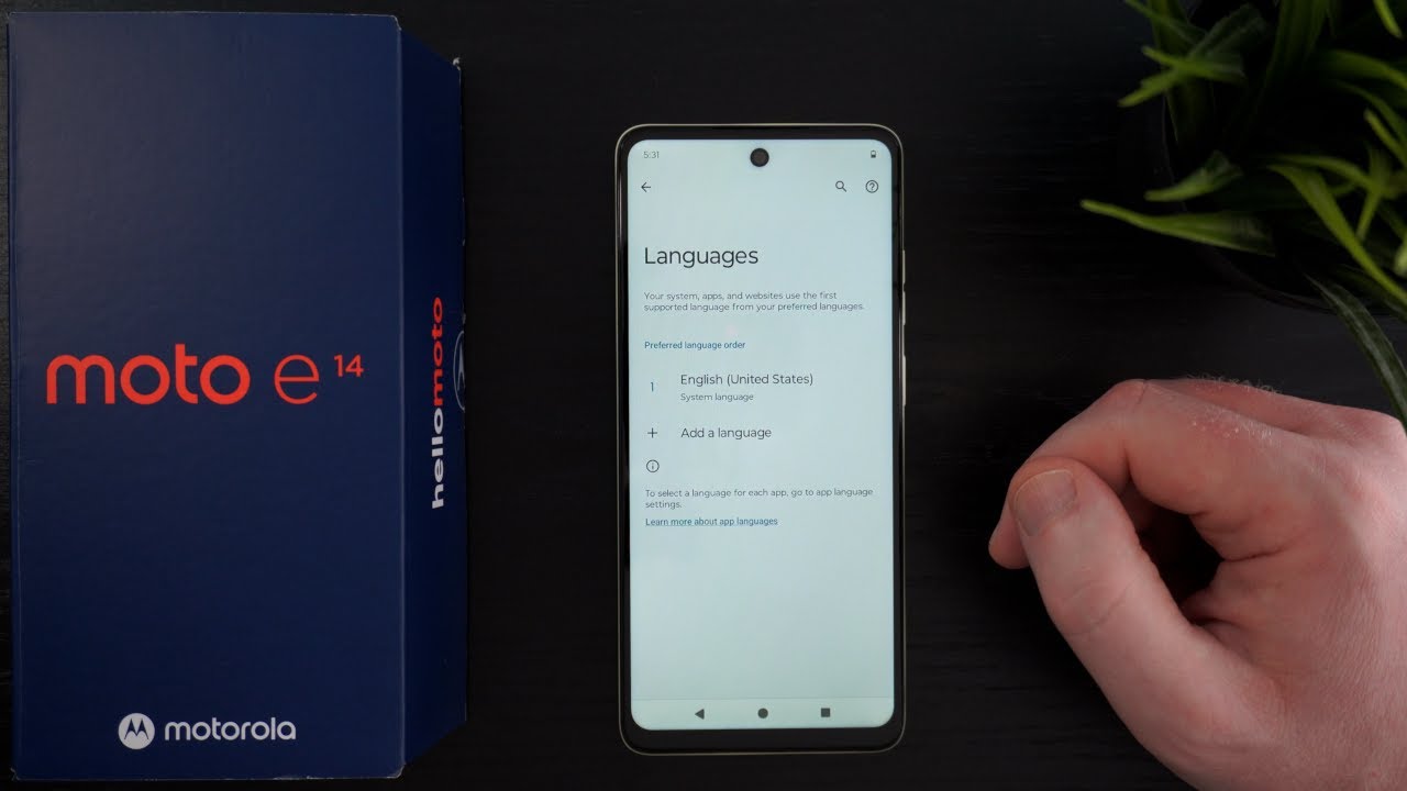 Motorola Moto E14: How to Change System Language (Quick Tutorial)