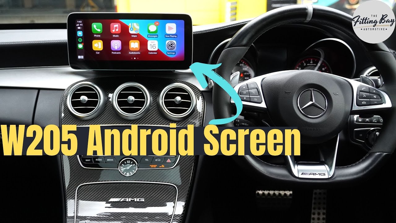 Установка экрана Android 10,25 дюйма для Mercedes-Benz (полная установка + обзор)