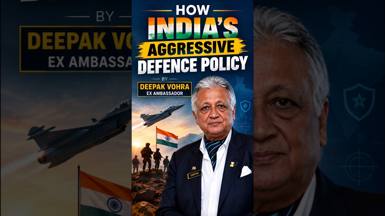 how India's aggressive defence policy by deepak vohara #shortvideo #defence  #nationaldefence