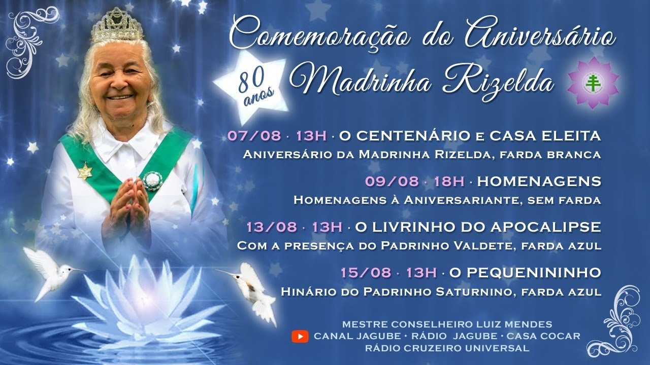 80 Anos da Madrinha Rizelda - O Centen&aacute;rio - LIVE - CEFLI -Saturnino Brito