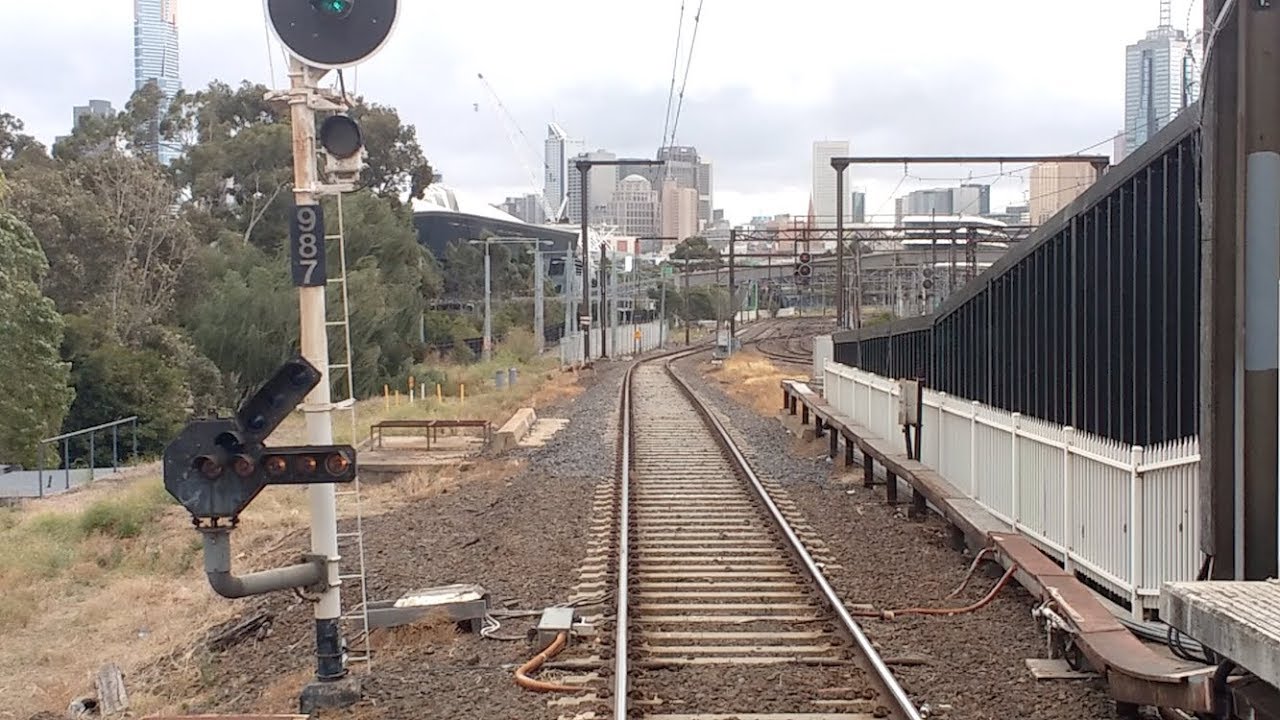 Driver's View Richmond to Flinders St via Caulfield Rail Loop Melbourne