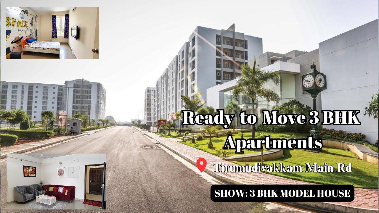 3 BHK Ready to Move Apartment | Gated Community Apartmet | At Thirumudivakkam | 📞+91 7550098989.