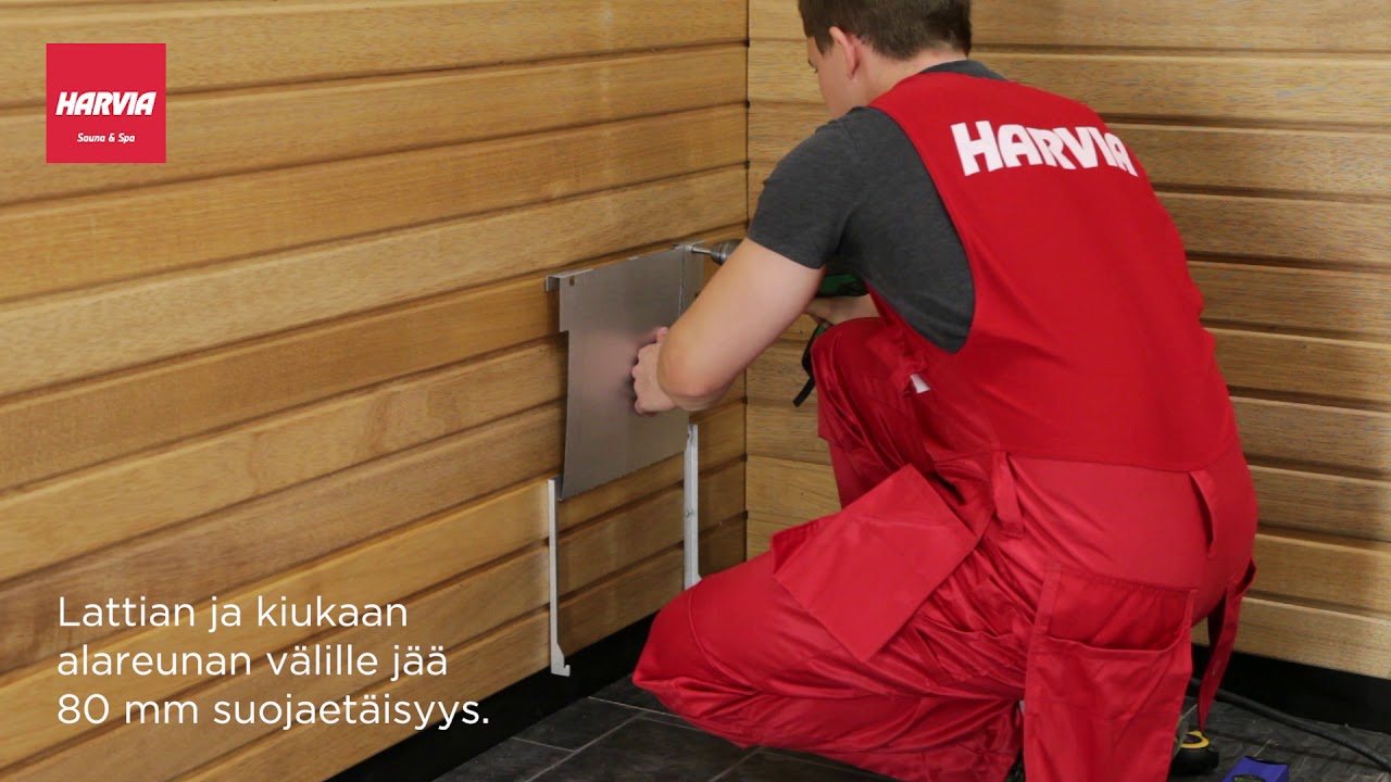 Harvia - The Wall -kiukaan asennus