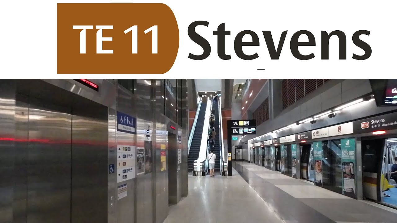 TE11 Stevens MRT Station: Platforms to Exit 1 | Thomson-East Coast Line
