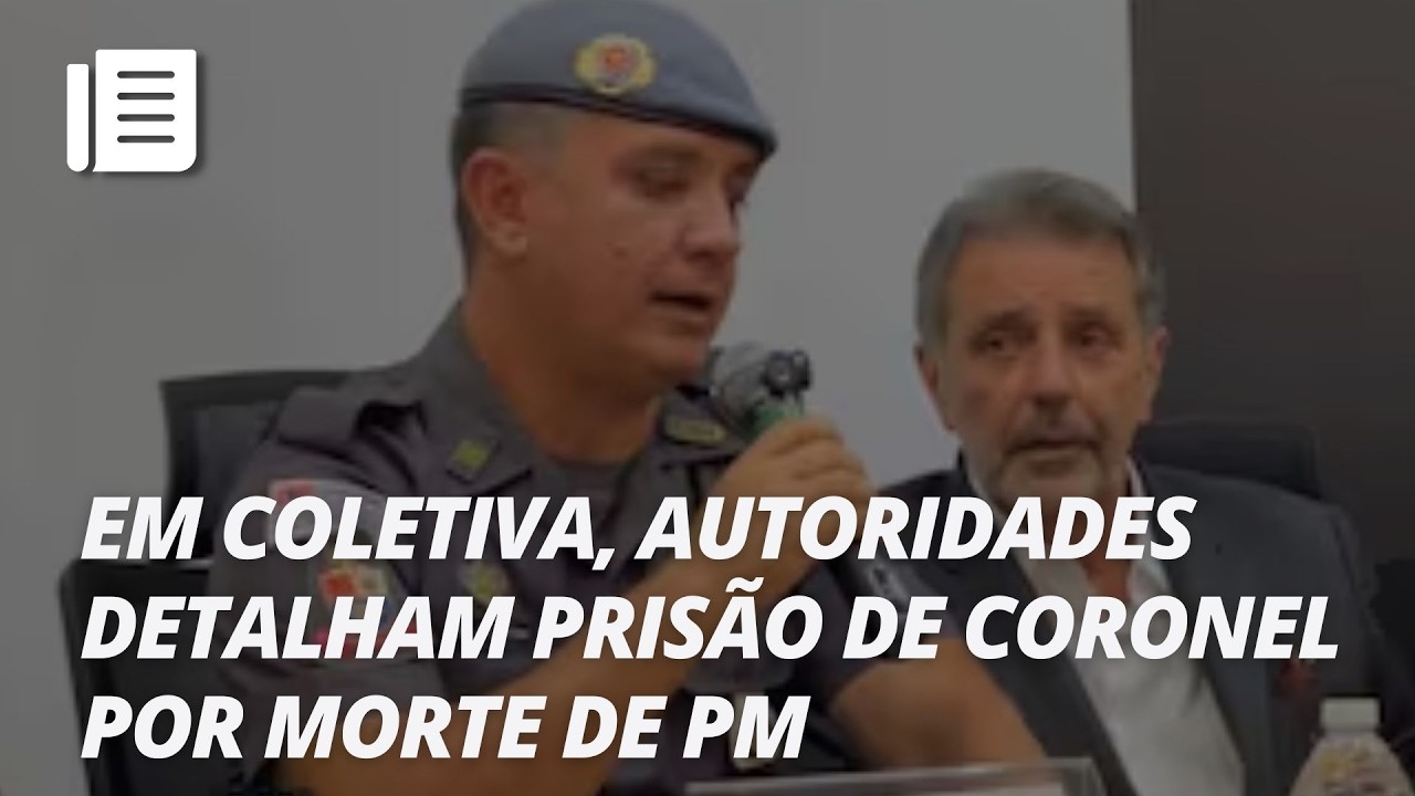 Autoridades detalham prisão de coronel por morte de PM