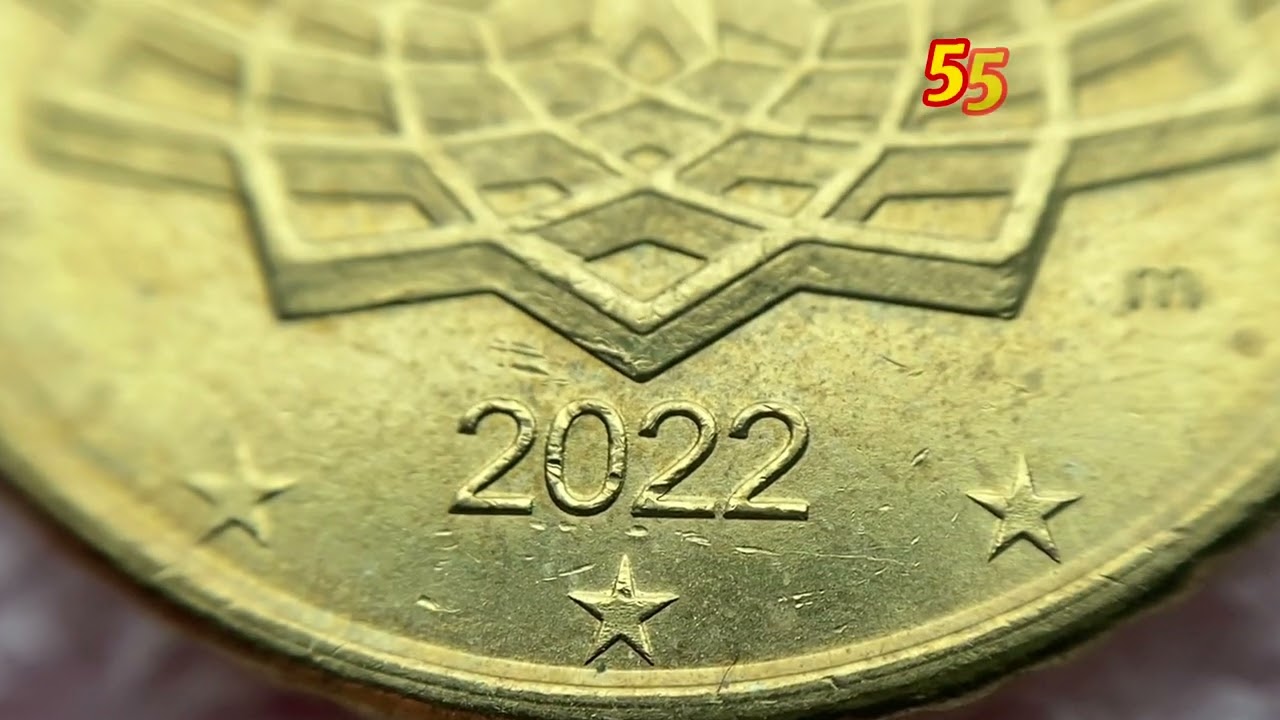 50 cent 2022 Italy Standard circulation coin Mintage 19.979 .500