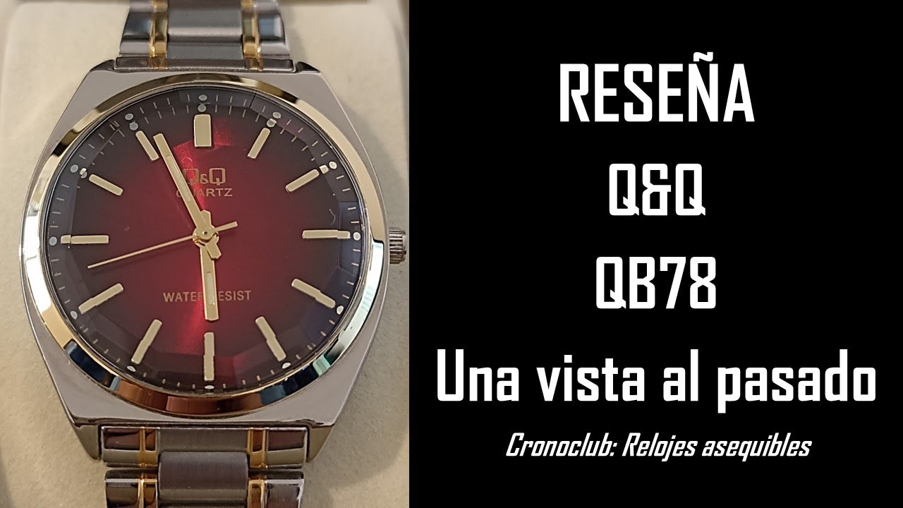 Joya exclusiva de Japon Rese&ntilde;a Q&Q QB78
