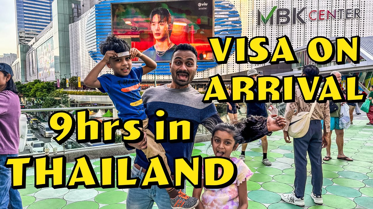 9 HOURS LAYOVER IN THAILAND | PLACES TO EXPLORE | AIRPORT TO MBK CENTER TRAIN | INDIAN FAMILY
