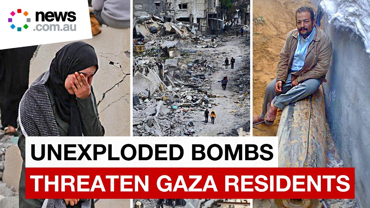 Bombs buried in Gaza rubble put thousands at risk