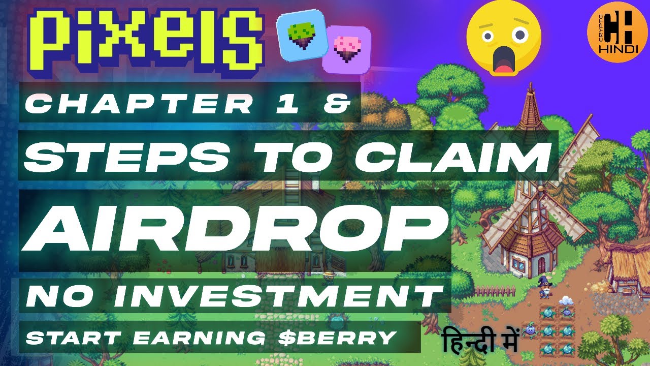 Pixels Airdrop 🎁Claim Requirements & $BERRY Farming Guide - Hindi