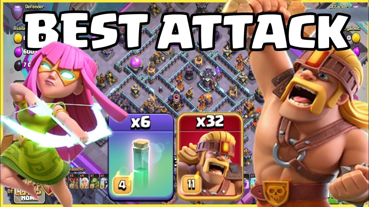 NEW Super BARBARIAN ATTACK With Super ARCHER Clone - TH15 Legend Attack Strategy