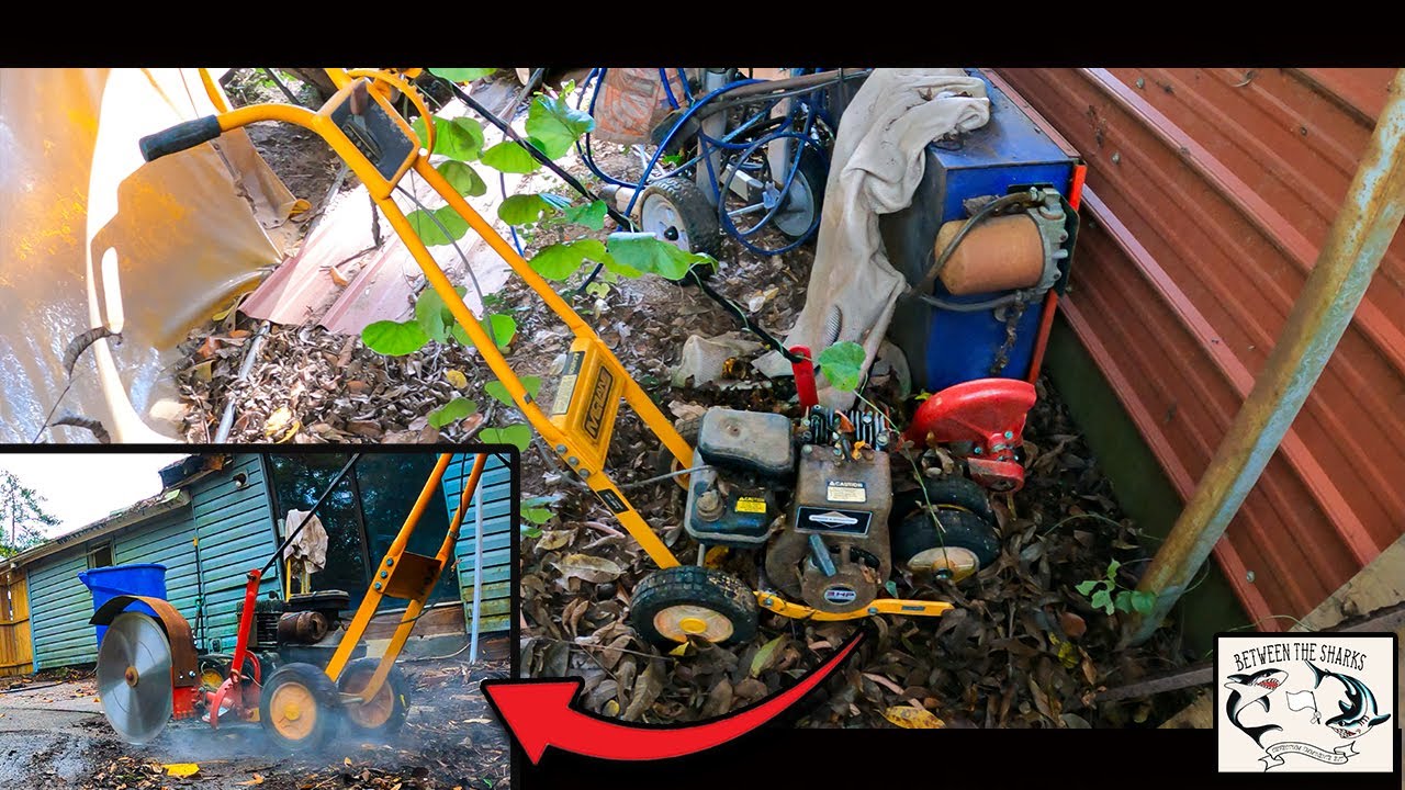 ABANDONED Gas powered Edger to a DIY Concrete Demolition Saw!?!