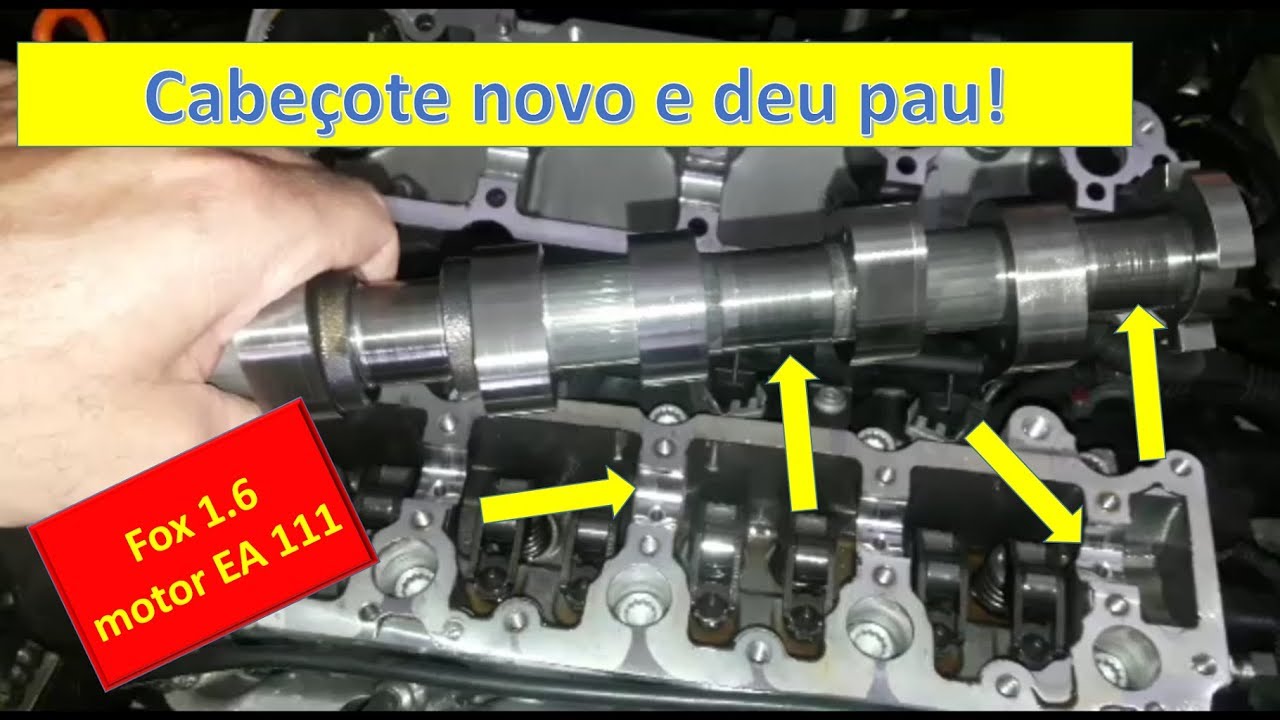 Luz do óleo do Fox acesa em marcha lenta. Cabeçote novo deu pau!