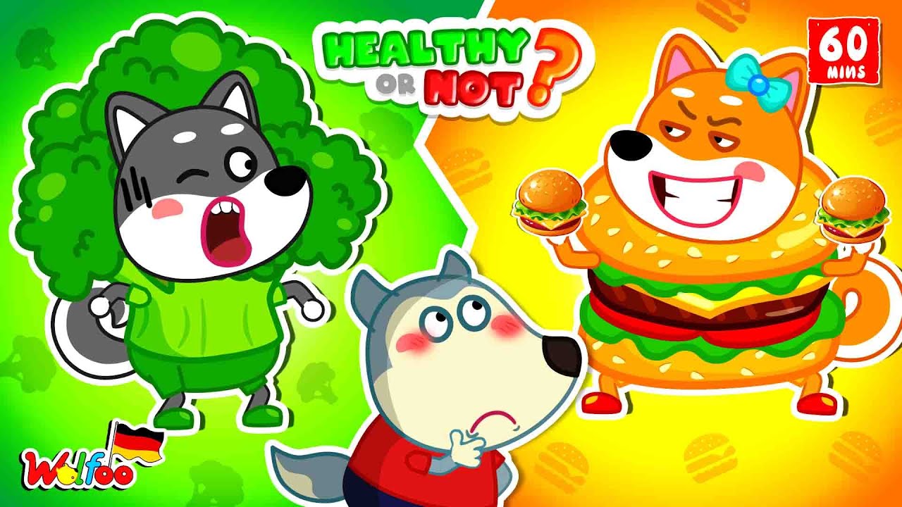 Wolfoo Geschichte 🐺 Wolfoo, gesund oder nicht❓: Gesunde Lebensmittelauswahl @WolfooDeutsch