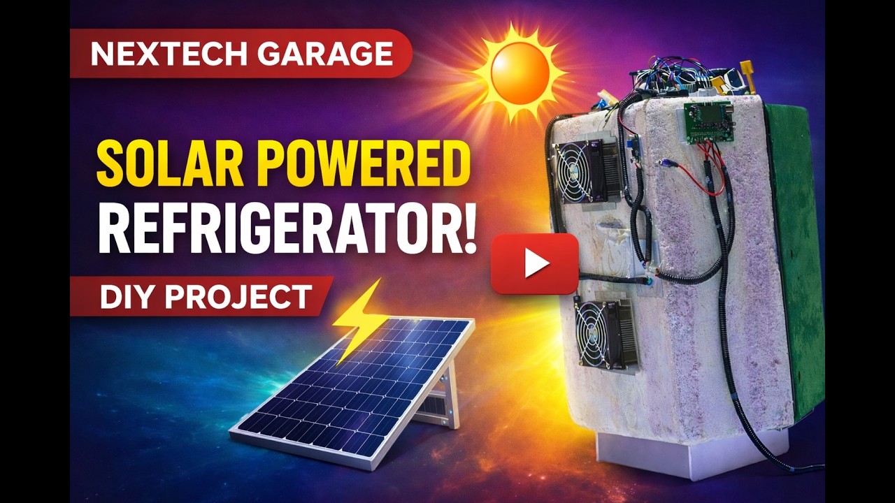 Solar Refrigerator at Home ⚡ Full Working Model