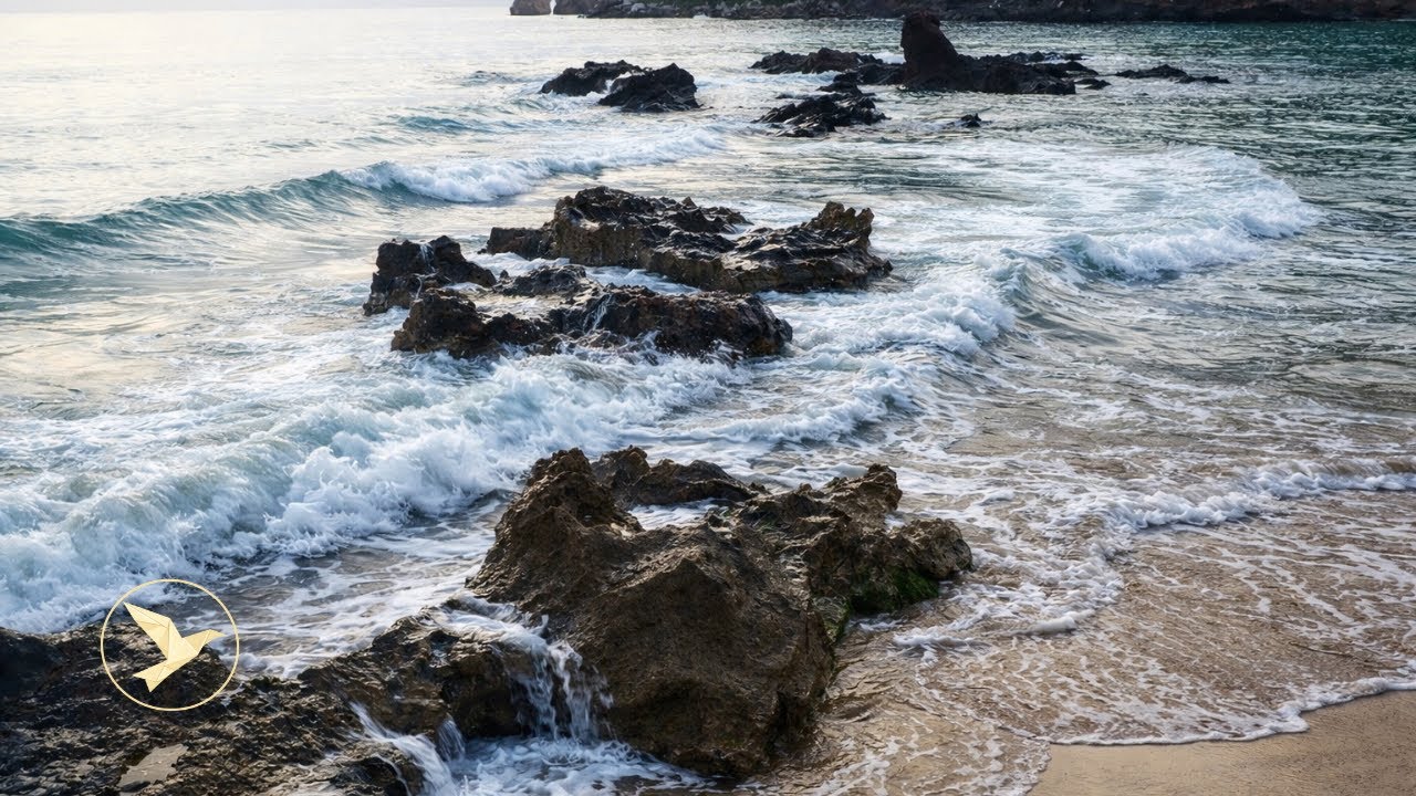 🌊 SMOOTH OCEAN WAVES FOR SLEEP ALL NIGHT ▶ 11 HOURS REAL SEA SOUNDS NO MUSIC 😴