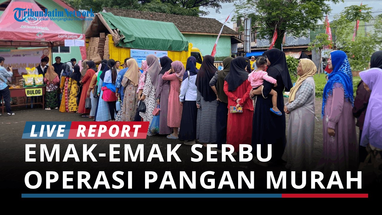 Emak-Emak Serbu Operasi Pangan Murah, 100 Kg Telur dan 4 Kuintal Gula Ludes dalam 30 Menit