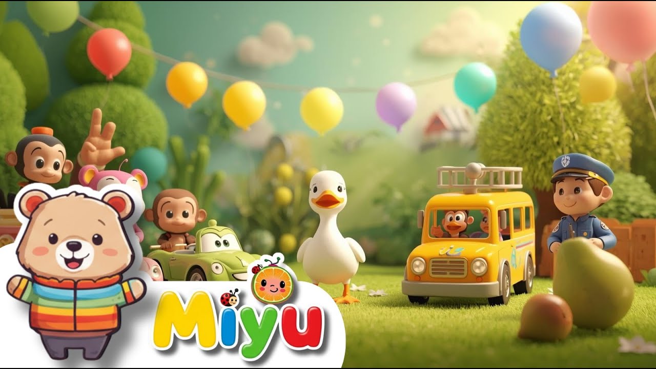 🚗🎶 Les Plus Belles Chansons Éducatives pour Bébés et Enfants | Miyu - Chansons Pour Enfants 🌈👶