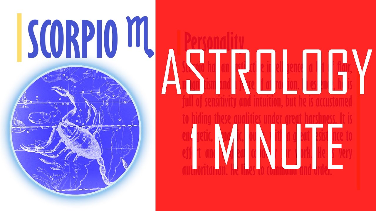Scorpio zodiac sign | Personality  [1 minute]