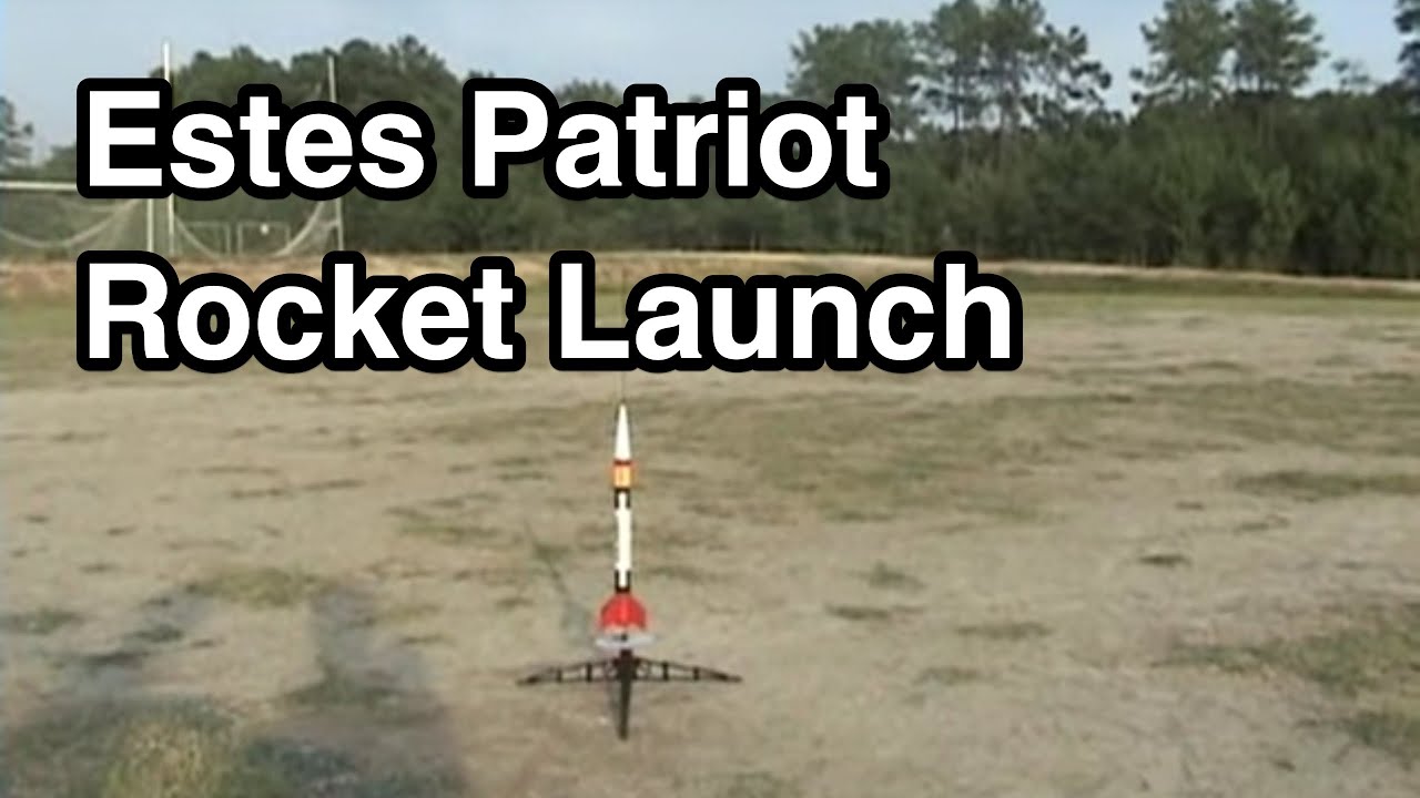 Estes Patriot model rocket launch - 