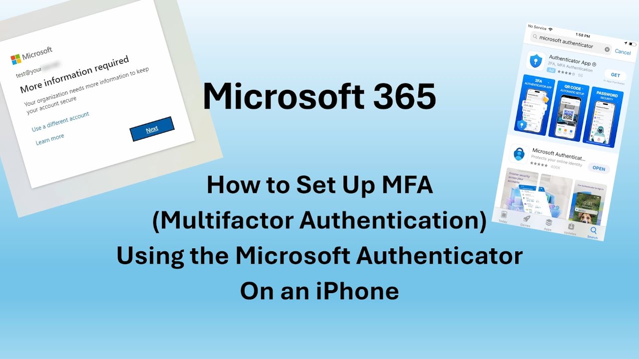 How to Setup Microsoft Authenticator on iPhone for Microsoft 365