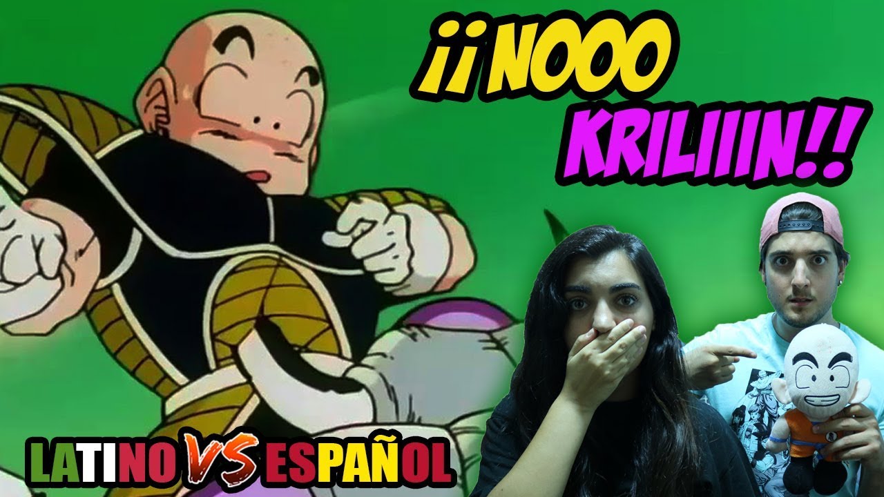 ESPAÑOLES REACCIONAN A DRAGON BALL LATINO VS CASTELLANO | FREEZER ATRAVIESA CON SU CUERNO A KRILIN