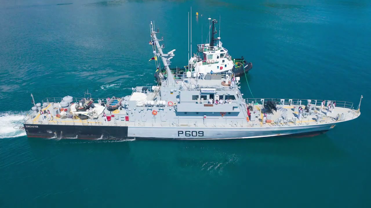 PM Modi handed over GRSE built Zoroaster to Seychelles Coast Guard.