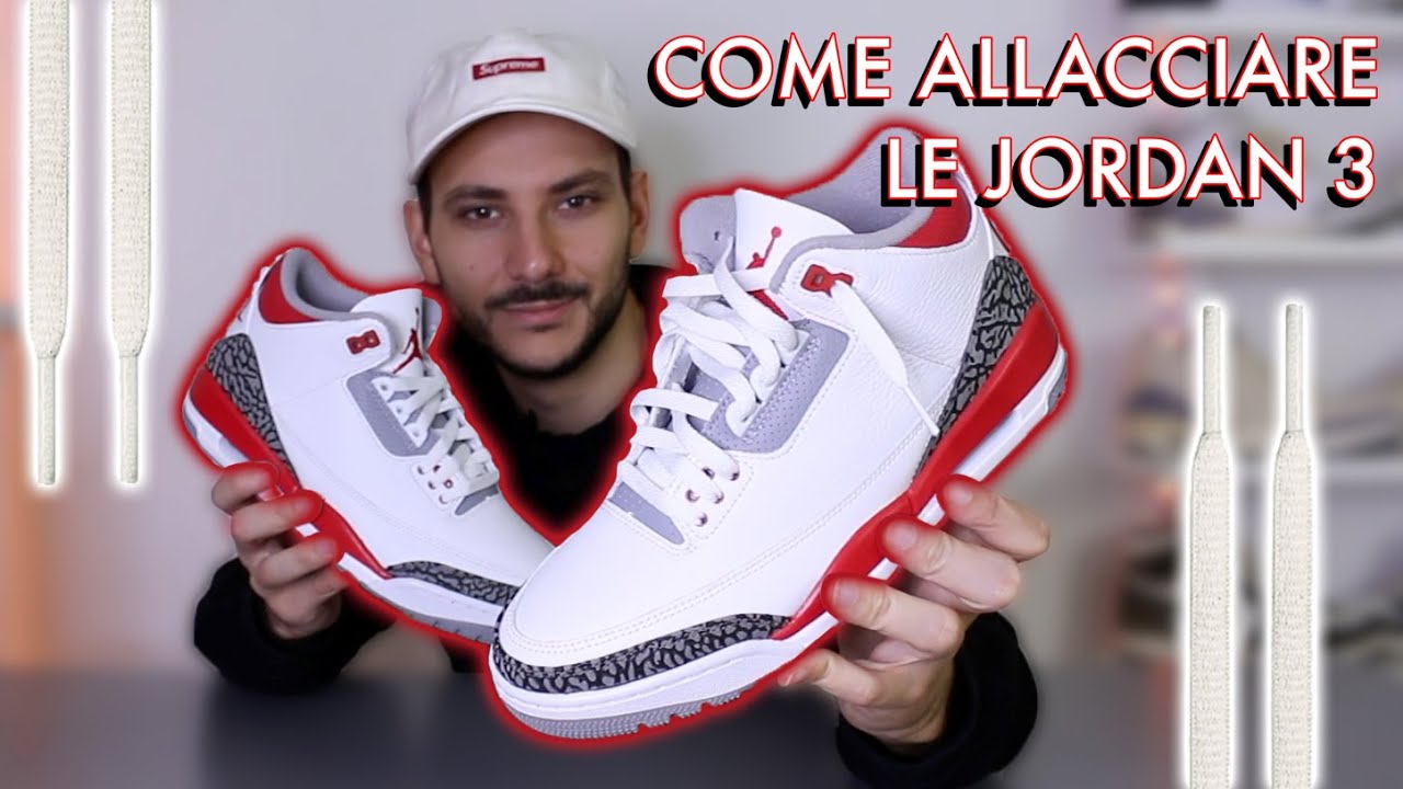 5 metodi per allacciare le vostre Jordan 3