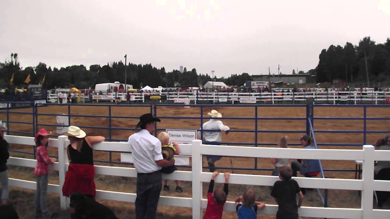 Danika Barrel racing at the Burk's Falls Buck'n Rodeo June 30 2013.