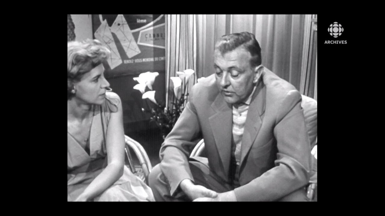 En 1958, Jacques Tati interviewé à Cannes pour son film «Mon oncle»