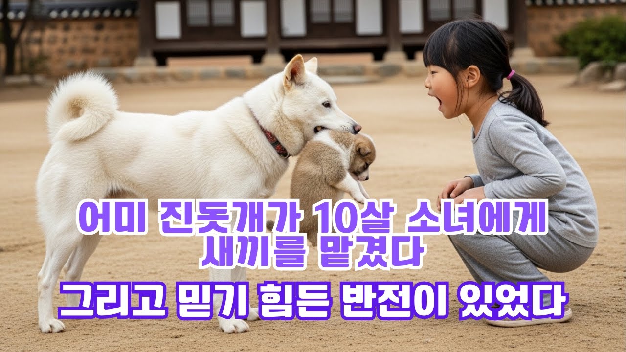 어미 진돗개가 10살 소녀에게 새끼를 맡겼다 그리고 믿기 힘든 반전 - [오디오북]  [감동스토리]  [반전사연] [감동사연]