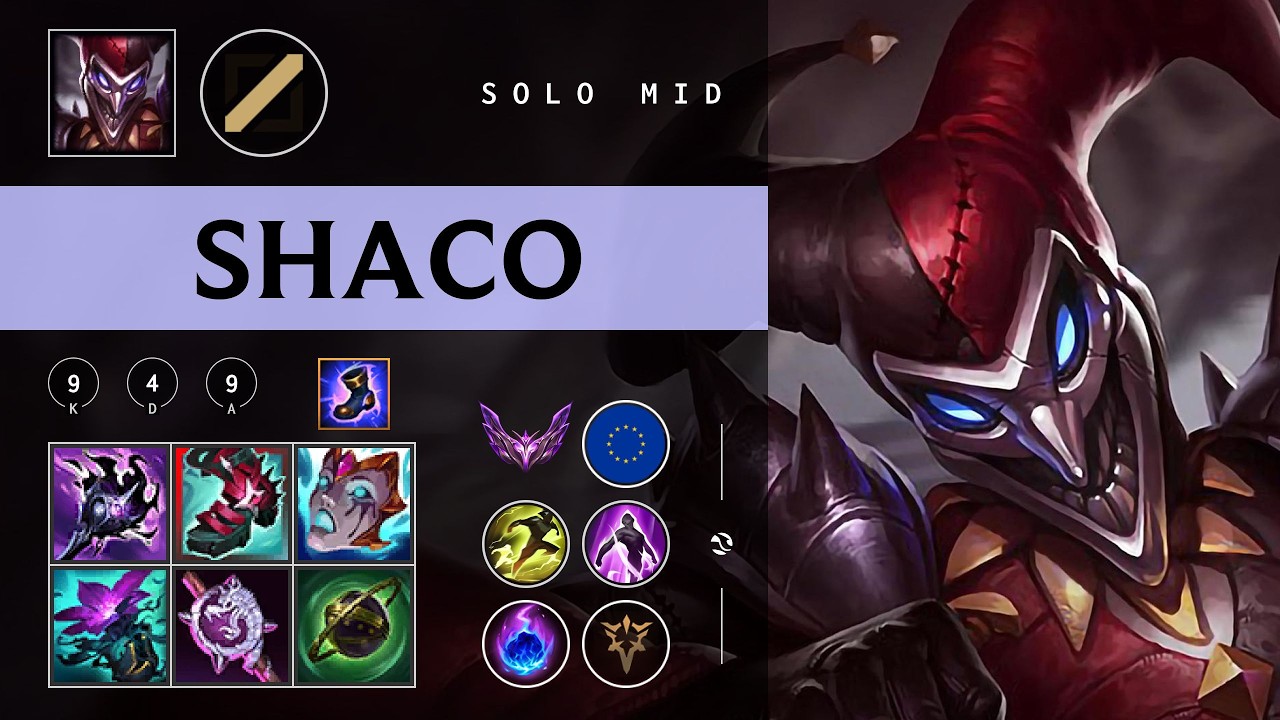 Shaco Mid vs Ryze - EUW Master Patch 26.04