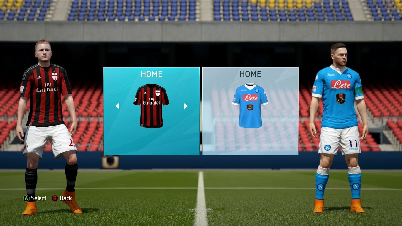 FIFA 16 - Serie A Ratings & Kits