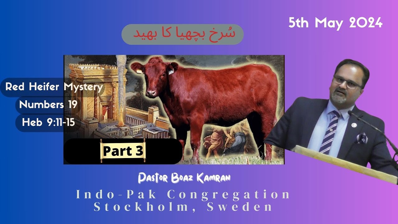 Pastor Boaz Kamran- Red Heifer Mystery- Part3- 5Maj2024