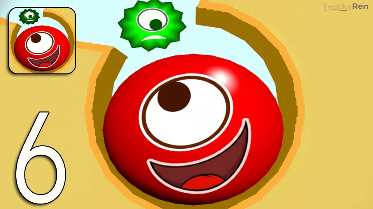Hungry Balls - Gameplay Walkthrough Part 6: Guide the Ball to Victory! (Android,ios)
