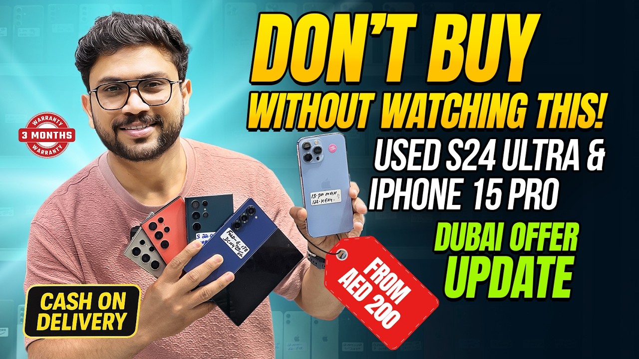 Cheapest Used iPhone & Samsung Price in Dubai 🔥 | Bur Dubai Market Price Update | Malayalam Tech