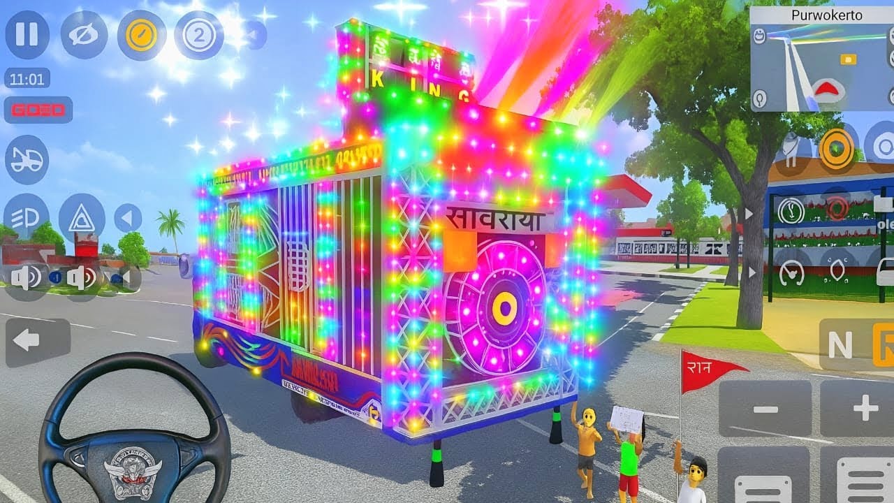 Big loading DJ Truck ! Loading DJ Truck ! Dj Truck Game ! Old Hindi Bollywood Remix  DJ Song
