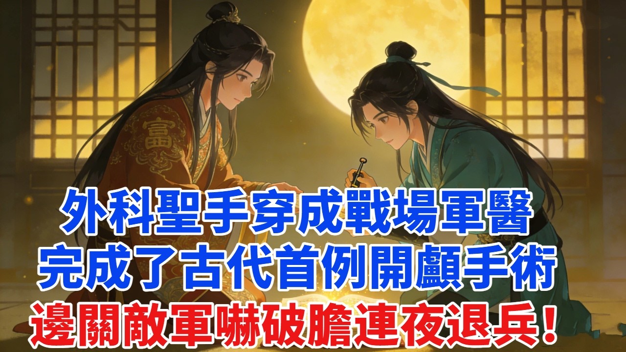 外科聖手穿成戰場軍醫？完成古代首例開顱手術，太醫院全體辭職求我坐鎮！#穿越#爽文#古言#完结#大女主#情感 #原创